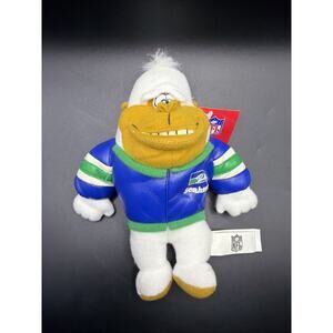 Seattle Seahawks Football 8” Plush Toy Gorilla. 2001 NFL Super Bowl